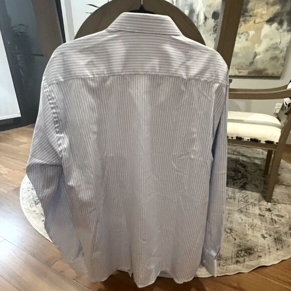 Poeta men’s blue and white striped button-down size XXL - Picture 6 of 7